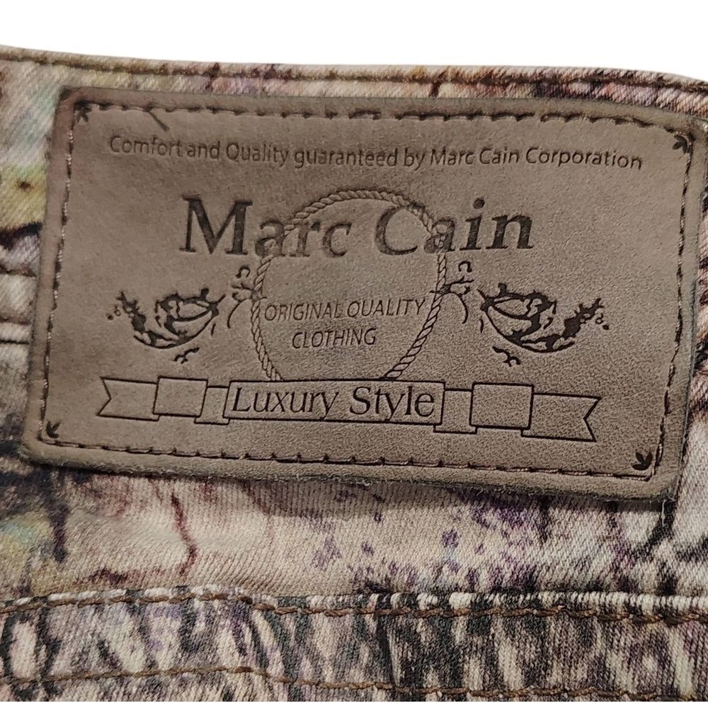 Marc Cain Multicolor Snake Print Skinny Jeans Pants Sz 8 - Picture 14 of 16